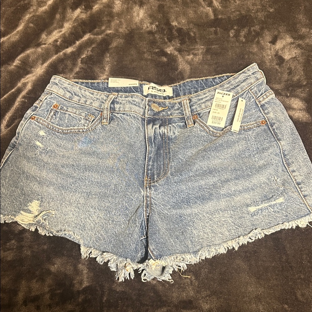RSQ Women's Light Blue Jean Shorts